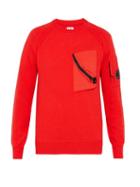 Matchesfashion.com C.p. Company - Utility Cotton Sweater - Mens - Red
