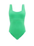 Melissa Odabash - Kos Scoop-neck Swimsuit - Womens - Mid Green
