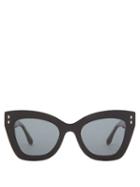 Isabel Marant Eyewear - Cat-eye Acetate Sunglasses - Womens - Black
