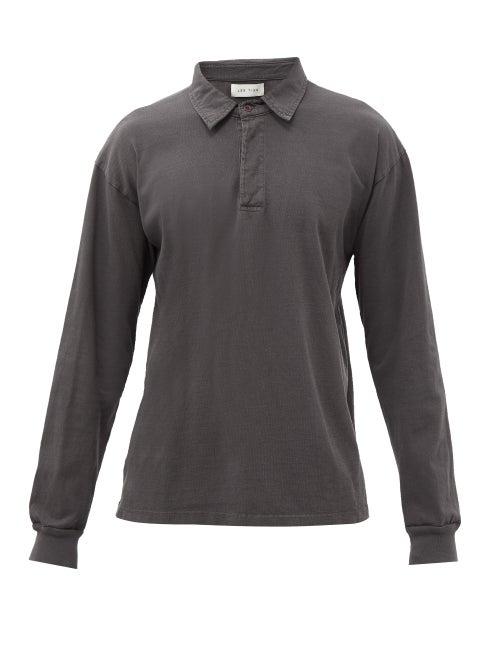 Les Tien - Garment-dyed Cotton Sweatshirt - Mens - Black