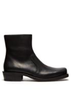 Matchesfashion.com Acne Studios - Square Toe Leather Ankle Boots - Mens - Black