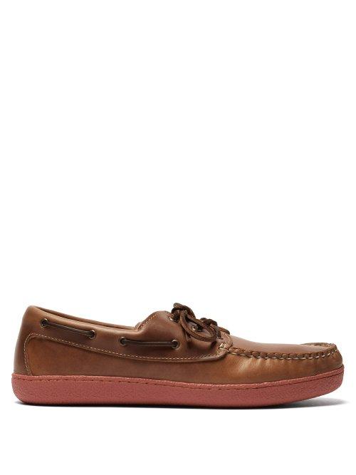 Matchesfashion.com Quoddy - Runabout Leather Boat Shoes - Mens - Brown