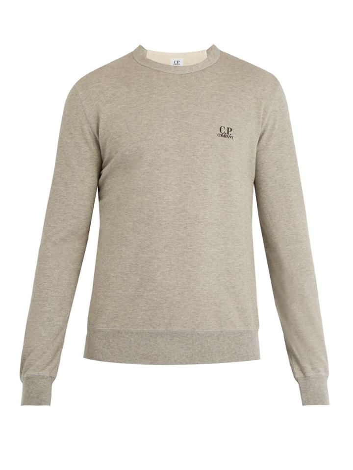 C.p. Company Logo-print Cotton Sweatshirt