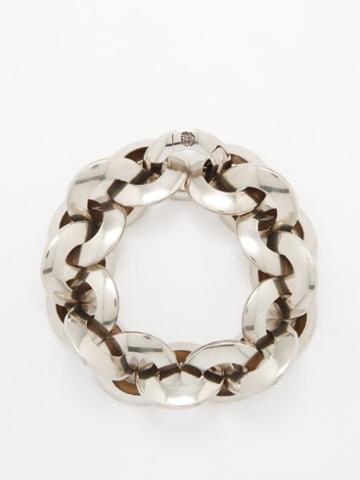 Alexander Mcqueen - Chunky Chain-link Bracelet - Womens - Silver