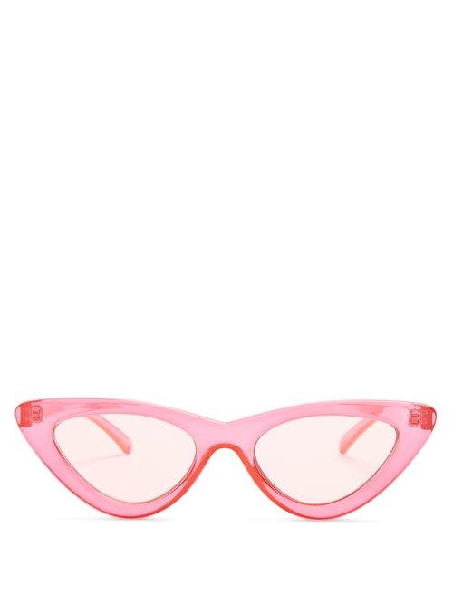 Matchesfashion.com Le Specs - The Last Lolita Cat Eye Sunglasses - Womens - Pink