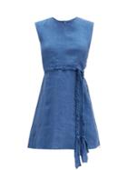 Matchesfashion.com Belize - Pandora Skater Dress - Womens - Blue