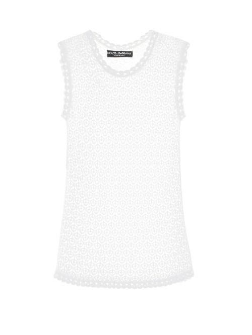 Dolce & Gabbana Lace-knit Tank Top