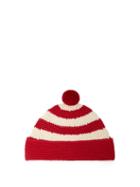 Matchesfashion.com Ami - Striped Hand-crocheted Cotton Beanie - Mens - White Multi