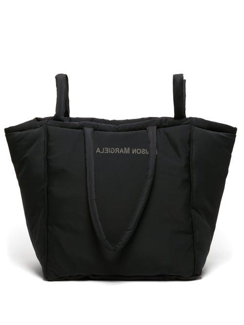 Matchesfashion.com Mm6 Maison Margiela - Padded Reverse Logo Tote Bag - Womens - Black