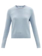 Another Tomorrow - Recycled Cashmere-blend Sweater - Womens - Light Blue