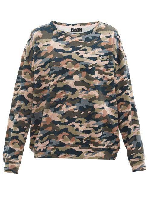Matchesfashion.com The Upside - Alena Himalaya Camouflage-print Cotton Sweatshirt - Womens - Camouflage