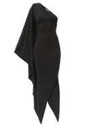 Matchesfashion.com Alexandre Vauthier - Asymmetric Stretch-jersey Dress - Womens - Black