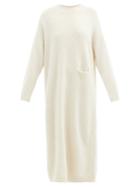 Matchesfashion.com Lauren Manoogian - Slip-pocket Alpaca-blend Sweater Dress - Womens - White