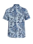 120 Lino Short-sleeved Floral-print Shirt