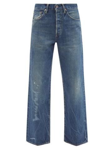 Chimala - Distressed Straight-leg Denim Jeans - Womens - Blue