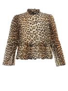 Matchesfashion.com Ganni - Leopard Print Ruffled Top - Womens - Leopard