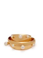 Matchesfashion.com Peter Pilotto - Faux Pearl Embellished Bracelet - Womens - Gold