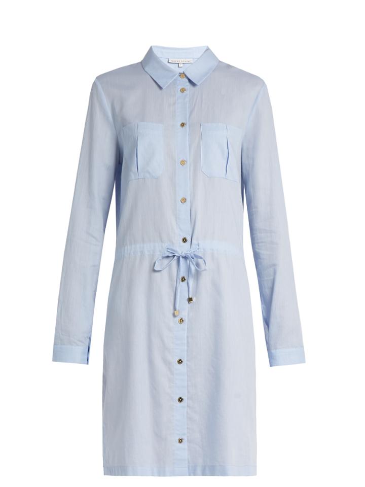 Heidi Klein St Barth Drawstring-waist Cotton Shirtdress