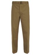 Matchesfashion.com Lemaire - Straight Leg Cotton Trousers - Mens - Beige