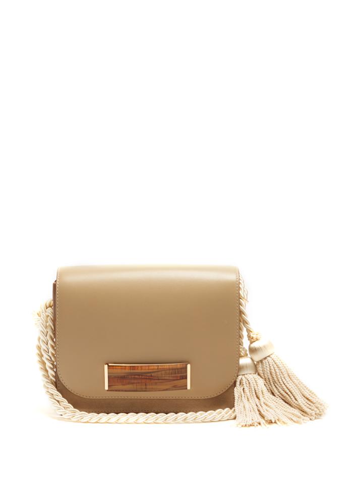 Hillier Bartley Barrette Leather And Suede Shoulder Bag