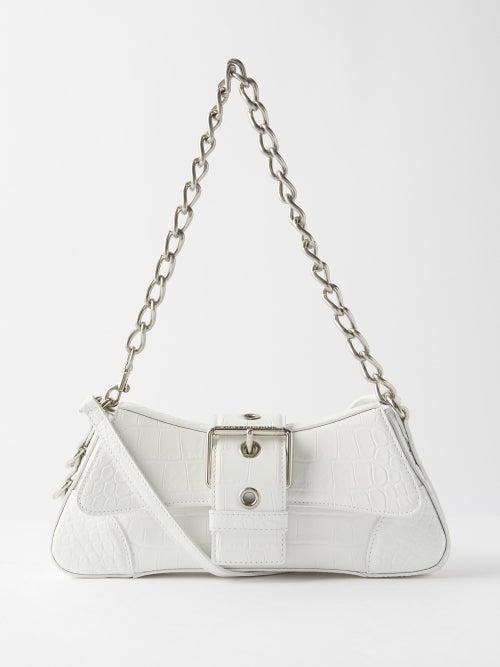 Balenciaga - Lindsay S Leather Shoulder Bag - Womens - White