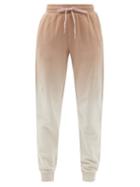 Ladies Activewear The Upside - Alena Ombr Cotton-jersey Track Pants - Womens - Beige White