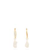 Matchesfashion.com Albus Lumen - Faba Freshwater Pearl Drop Hoop Earrings - Womens - Pearl