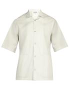 Matchesfashion.com Jil Sander - Cuban Collar Cotton Shirt - Mens - Light Blue