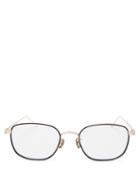 Matchesfashion.com Cartier Eyewear - C De Cartier Rectangular Titanium Glasses - Mens - Gold