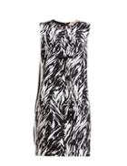 Matchesfashion.com No. 21 - Zebra Print Vinyl Bow Shift Dress - Womens - Black White
