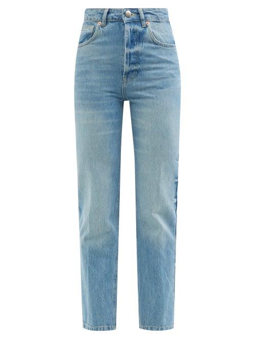 Raey - Find Organic-cotton Straight-leg Jeans - Womens - Light Blue