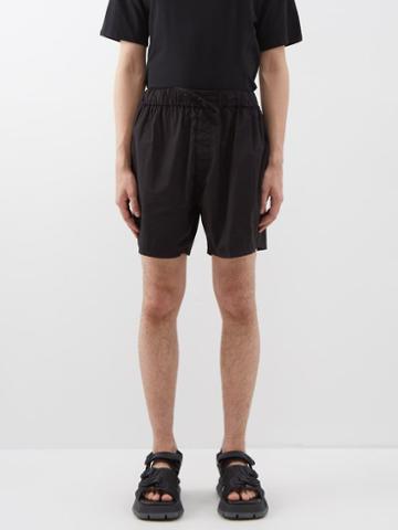 Raey - Wide-leg Cotton-blend Shorts - Mens - Black