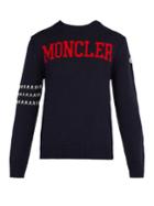 2 Moncler Logo-knit Wool Sweater