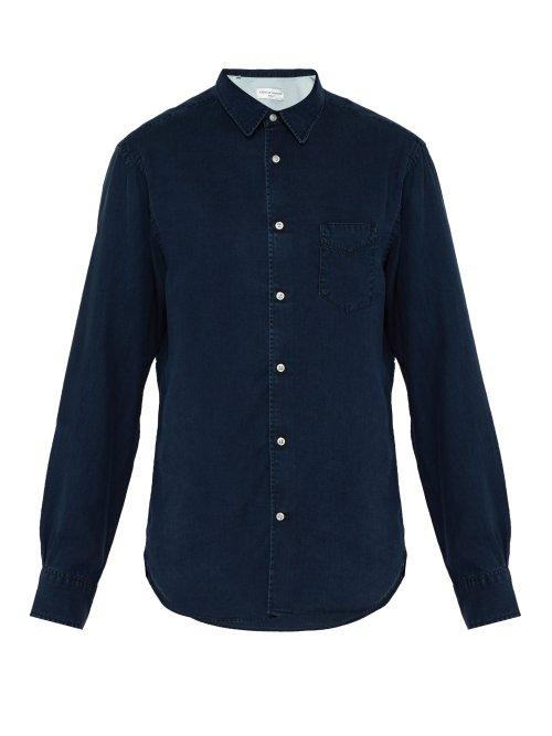 Matchesfashion.com Officine Gnrale - Benoit Chambray Shirt - Mens - Denim