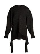 Matchesfashion.com Balenciaga - Extended Cuff Long Line Sweater - Womens - Black