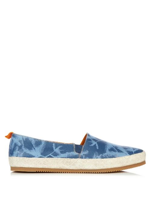 Mulo Suede Printed Espadrilles