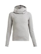 Matchesfashion.com Paco Rabanne - Logo Jacquard Hooded Sweatshirt - Womens - Grey