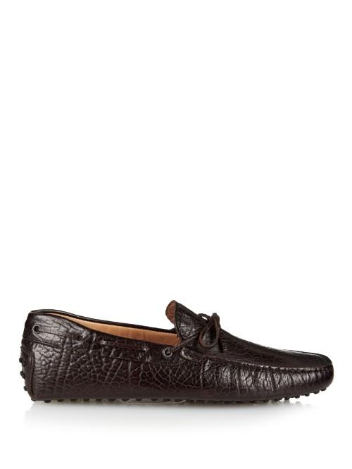 Tod's Gommino Pebbled-leather Driving Shoes