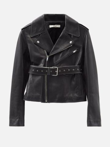 Reluxe - Cline 2018 Cropped Leather Jacket - Womens - Black