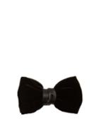 Lanvin Velvet And Satin Bow Tie