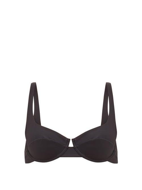 Matchesfashion.com Fisch - Grenadins Underwired Bikini Top - Womens - Black