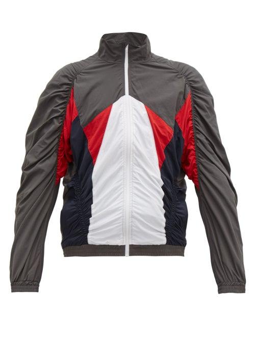 Matchesfashion.com Martine Rose - Ruched Shell Track Jacket - Mens - Grey