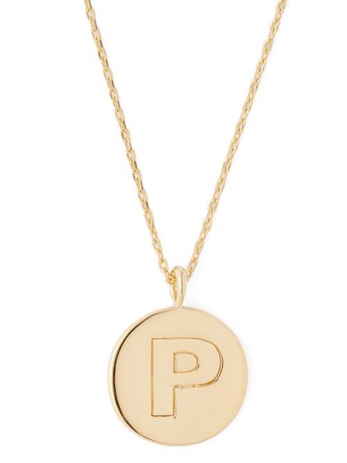 Matchesfashion.com Theodora Warre - P Charm Gold Plated Necklace - Womens - Gold