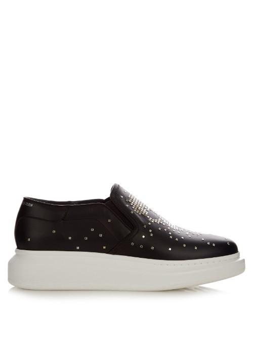 Alexander Mcqueen Skull Raised-sole Slip-on Trainers