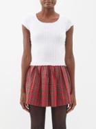 Erl - Ribbed Jersey Top - Womens - White