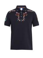 Paul Smith Floral-embroidered Cotton Polo Shirt