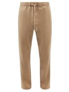 Frescobol Carioca - Oscar Linen-blend Twill Chino Trousers - Mens - Khaki