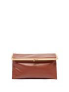 Matchesfashion.com Jil Sander - Foldable Leather Clutch Bag - Womens - Tan