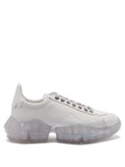 Matchesfashion.com Jimmy Choo - Diamond Low Top Leather Trainers - Womens - White