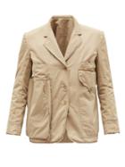 Maison Margiela - Single-breasted Canvas Jacket - Mens - Beige